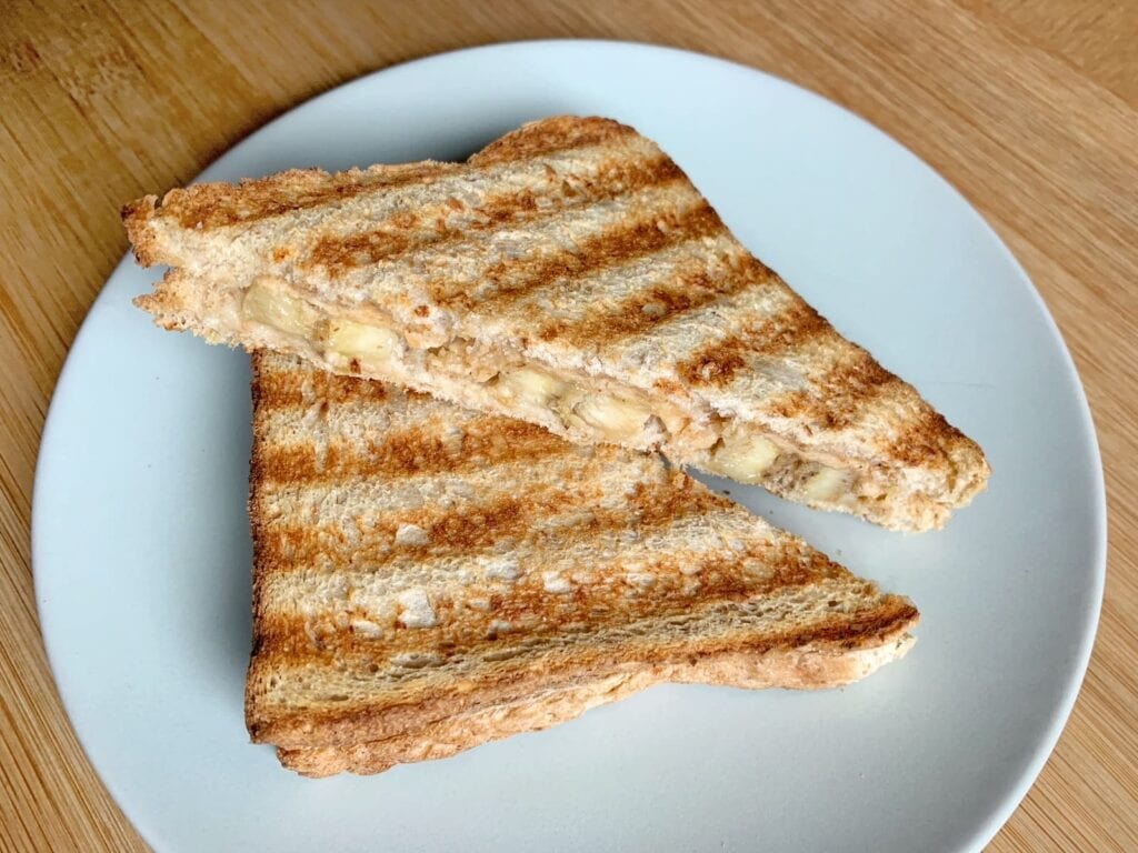 Bananen Erdnussbutter Sandwich OptiGrill