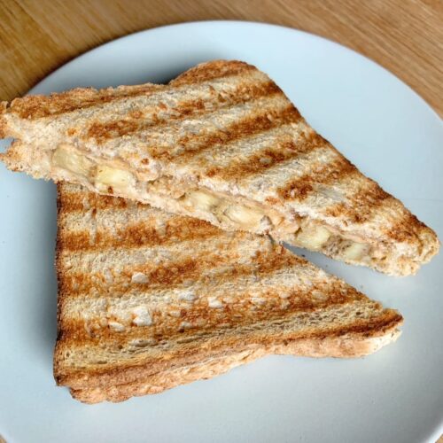 Bananen Erdnussbutter Sandwich OptiGrill