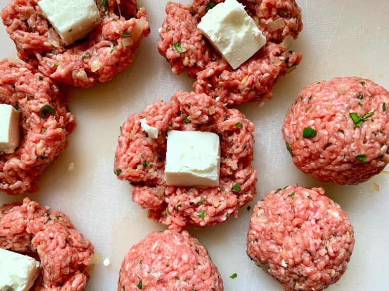 Feta Hackfleisch Bällchen