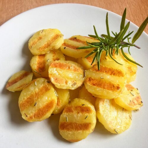 Gegrillte Kartoffeln Kontaktgrill