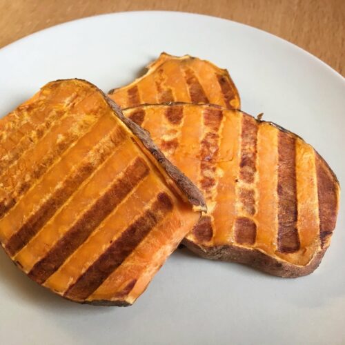 Gegrillte Suesskartoffel Scheiben