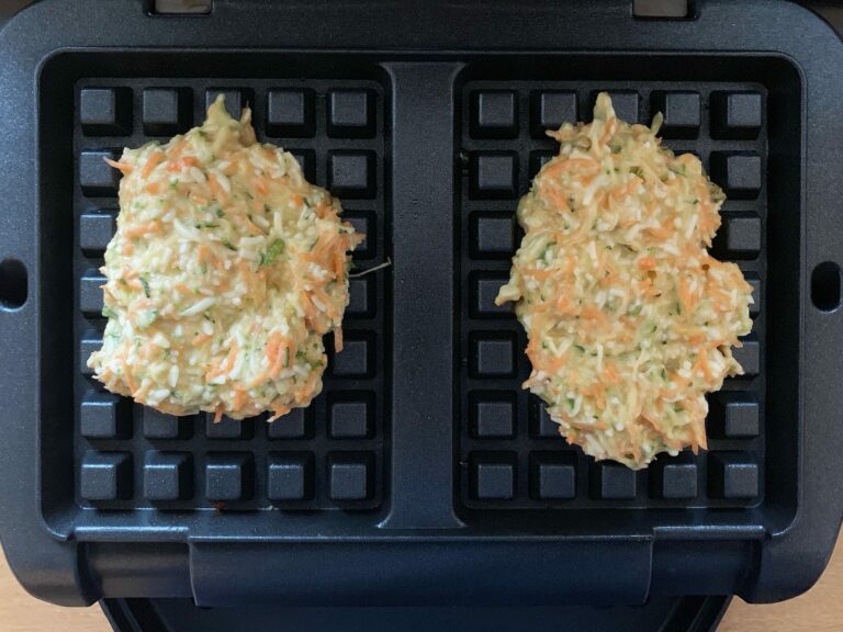 Gemüse Rösti Teig Waffeleinsatz