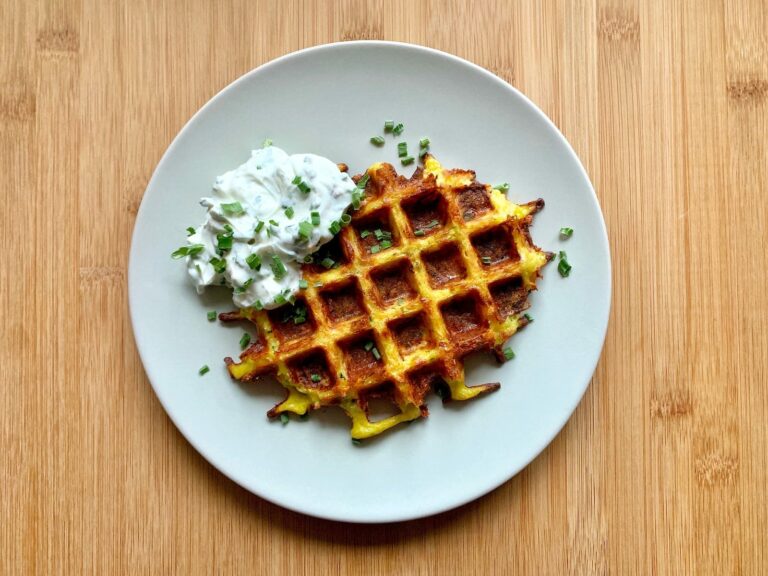 Gemüse Rösti Waffel Rezept Kontaktgrill