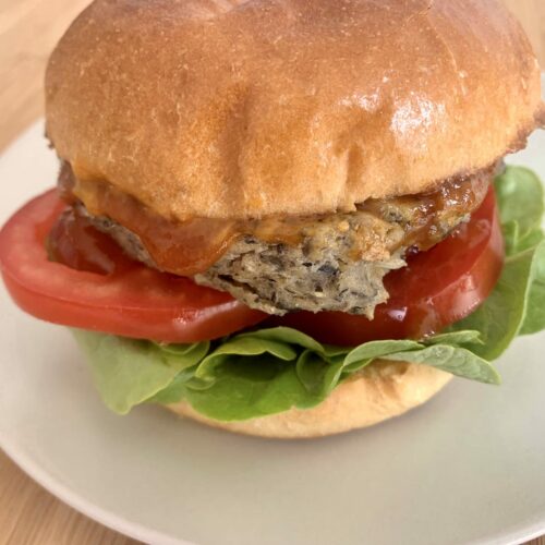 Kontaktgrill Rezept Black Bean Burger