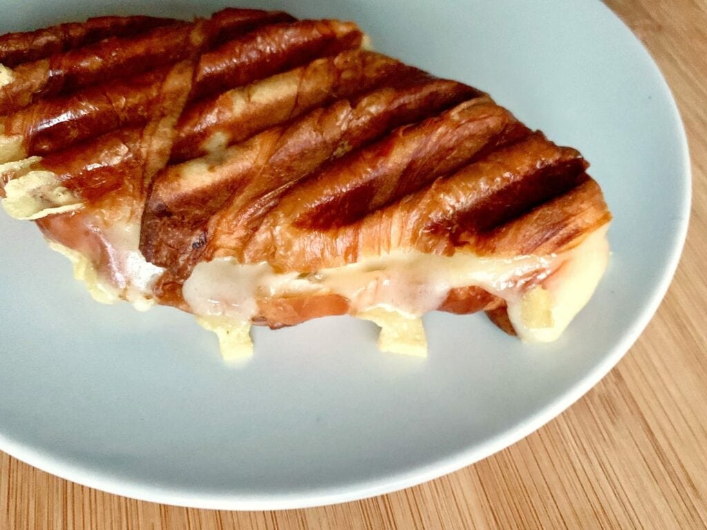 Kontaktgrill Rezept Gegrilltes Käse Croissant