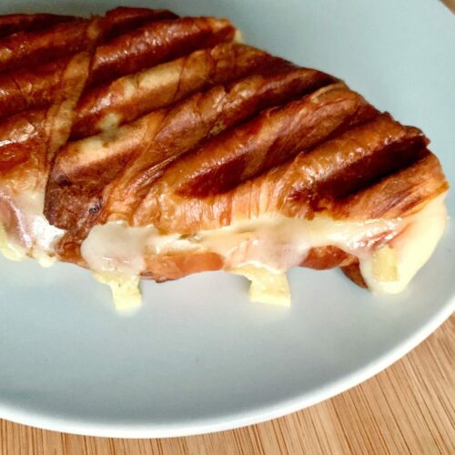 Kontaktgrill Rezept Gegrilltes Käse Croissant