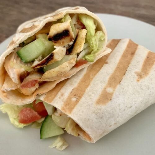 Kontaktgrill Rezept Hähnchen Wraps