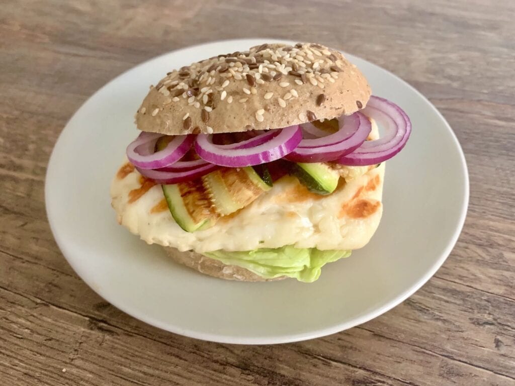 Kontaktgrill Rezept Halloumi Burger