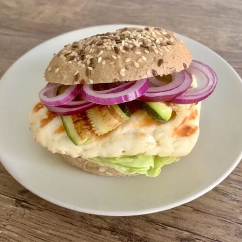 Kontaktgrill Rezept Halloumi Burger