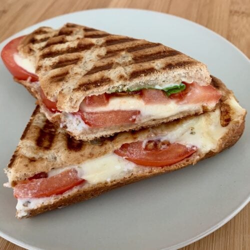 Kontaktgrill Rezept Tomate Mozzarella Baguette