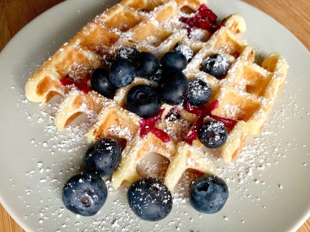 OptiGrill Rezept Blaubeer Waffeln