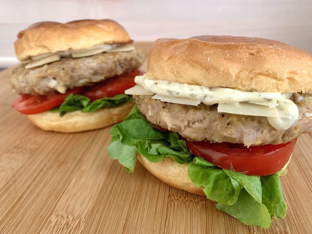 OptiGrill Rezept Italienischer Gefluegelburger