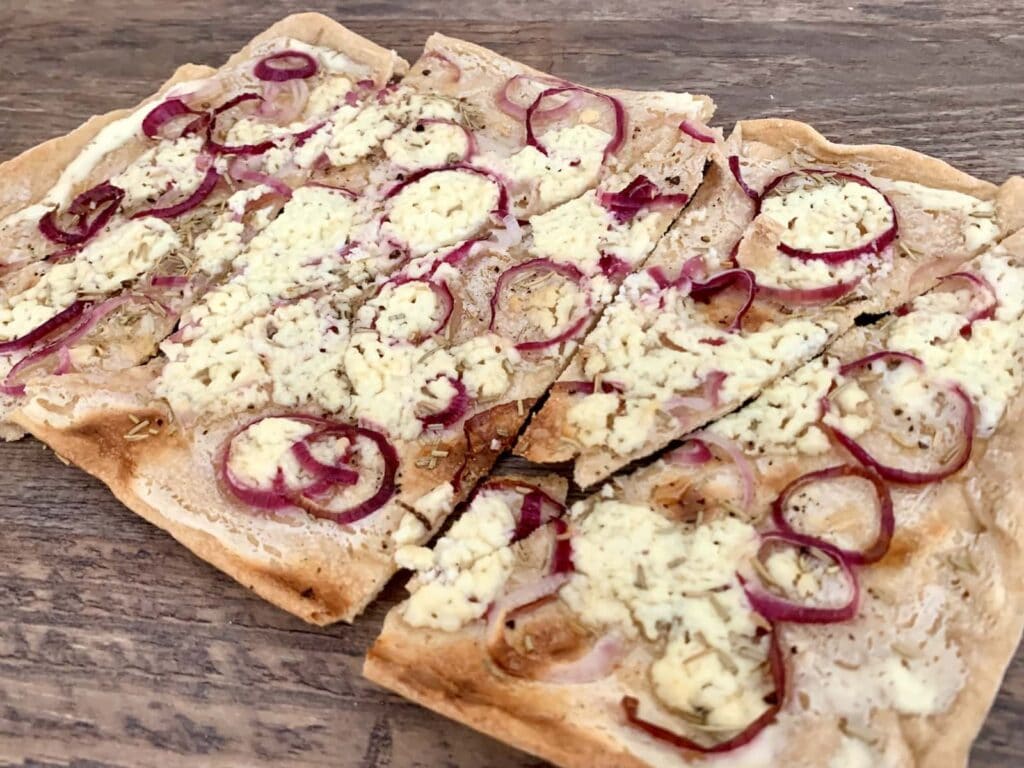 OptiGrill Rezepte Ziegenkaese Flammkuchen