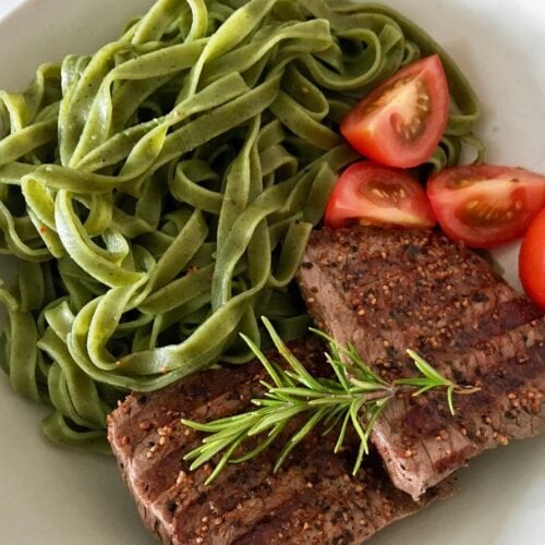 OptiGrill Steak Nudeln