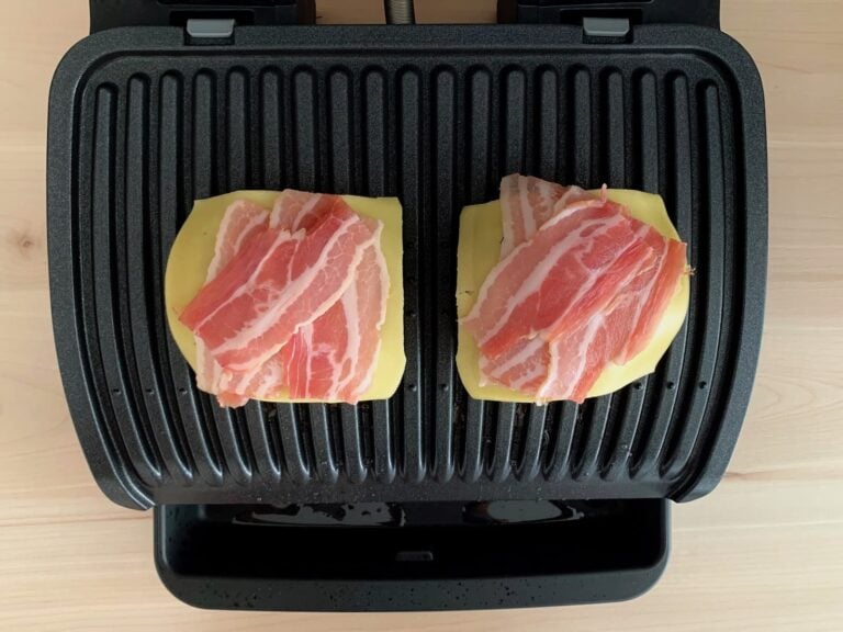 Patties Käse Bacon belegen