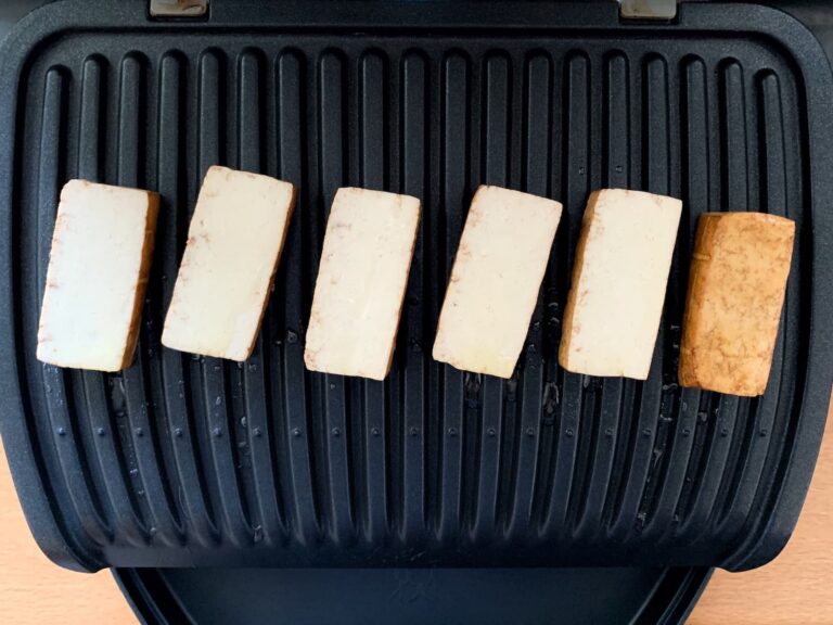 Tofu Kontaktgrill grillen