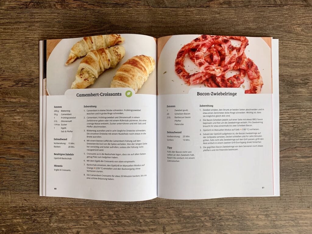 OptiGrill Rezeptbuch: Snacks