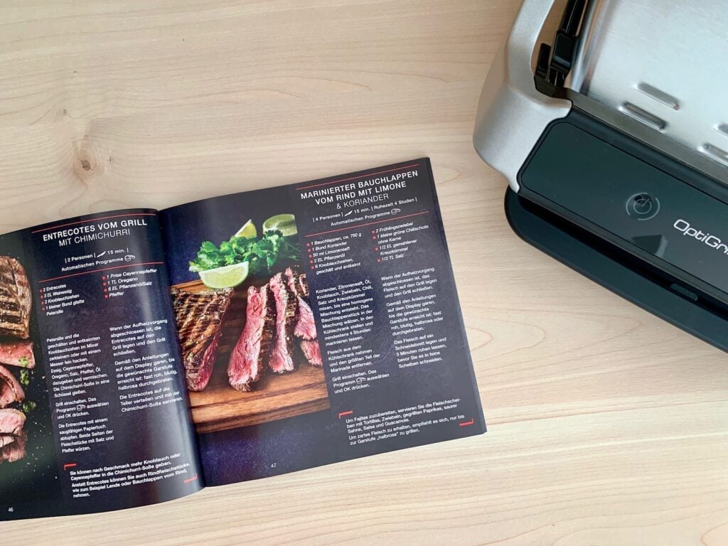 Tefal OptiGrill Elite Rezeptbuch