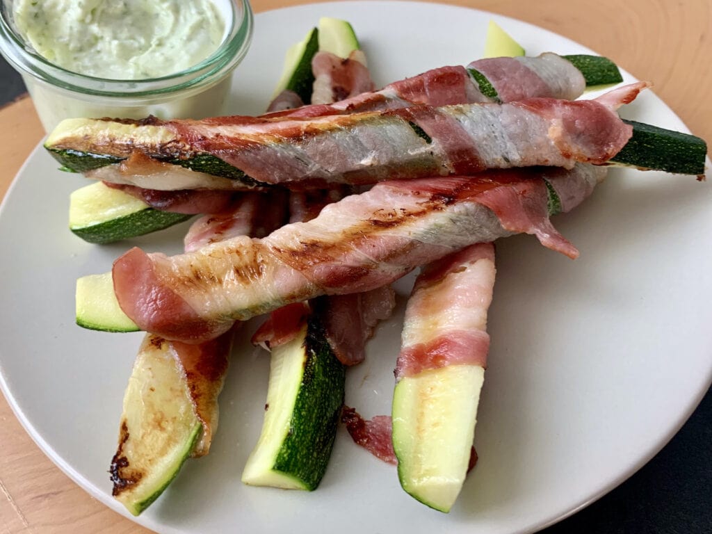 OptiGrill Rezept: Zucchini-Bacon-Sticks