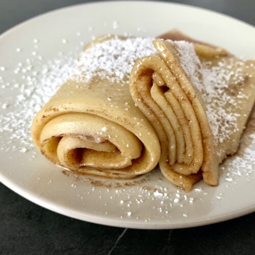 OptiGrill Rezept: Pfannkuchen-Rolle mit Zimt und Zucker