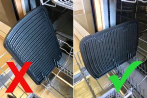 OptiGrill Zubehör reinigen: Spülmaschine Platten quer