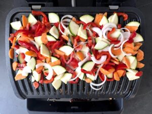 Gemüse grillen im Kontaktgrill