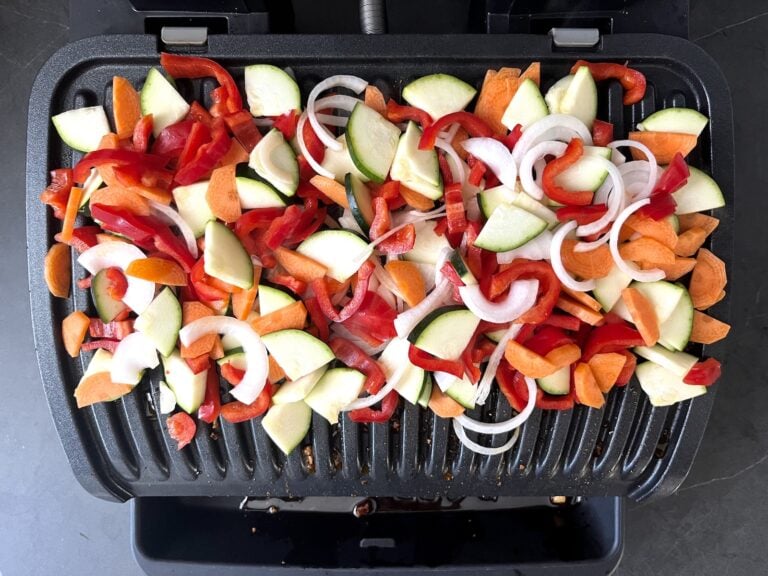 Gemüse grillen im Kontaktgrill