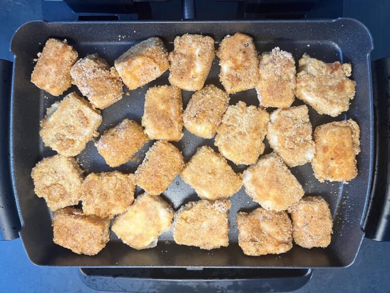 Gebackene Halloumi Nuggets in der OptiGrill Backschale