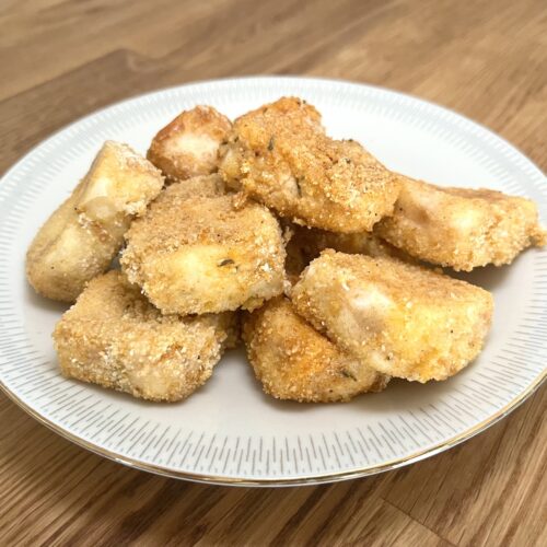 OptiGrill Backschale Rezept: Halloumi Nuggets