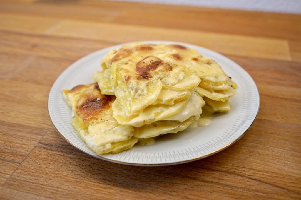 OptiGrill Backschale Rezept: Kartoffelgratin